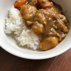 にんにくを入れて美味しいカレーライス